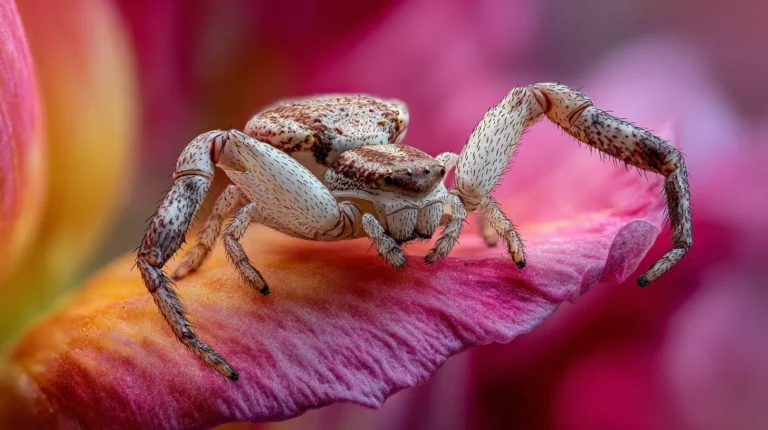 L&rsquo;araignée crabe : une alliée camouflée dans nos jardins