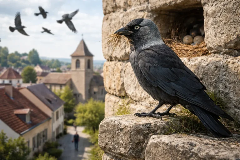 Choucas des tours : identification, mode de vie et cohabitation