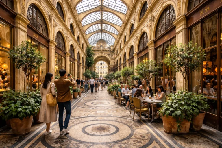 Galerie Vivienne à Paris : flânerie et spot photo sous verrière